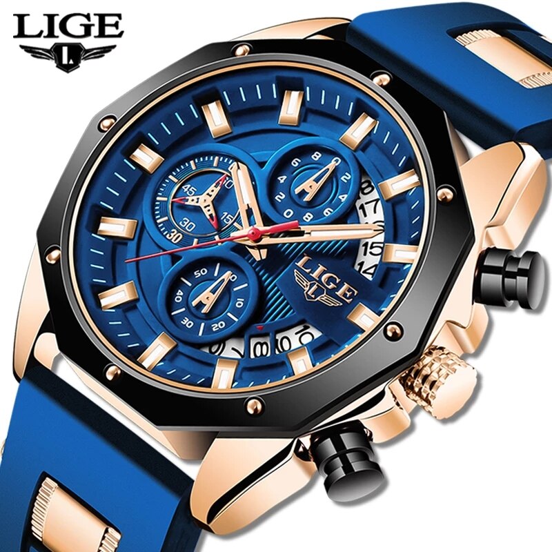 Luxury Watch Maker - LIGE модные мужские часы лучший бренд