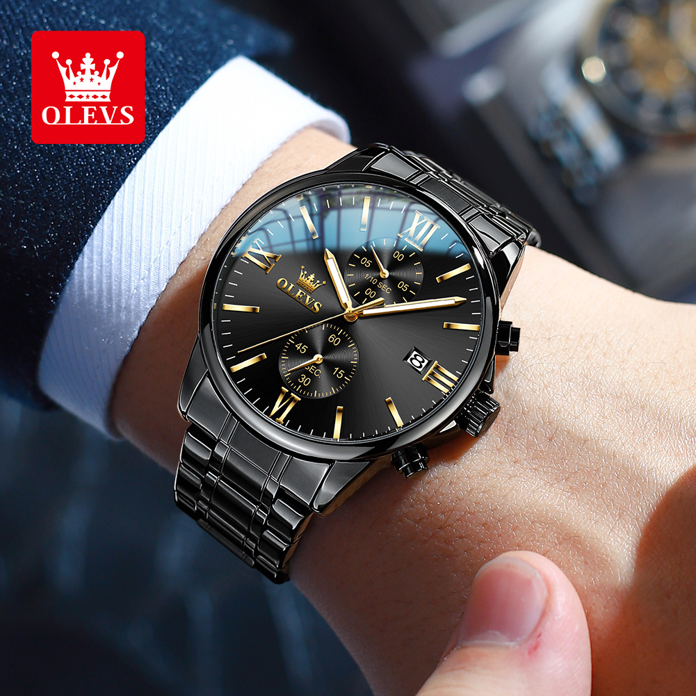 OLEVS 2886 Классические черные – обзор и цена Luxury Watch Investment