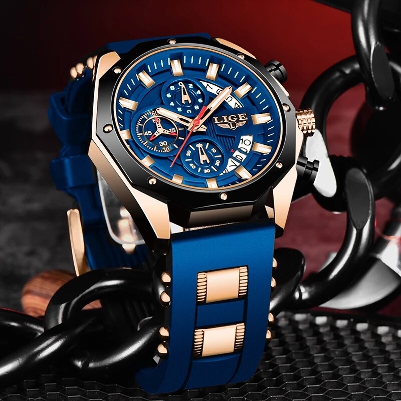LIGE модные мужские часы лучши – обзор и цена Luxury Watch Maker